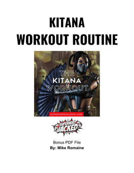 Kitana Workout Routine