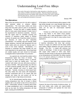 Understanding Lead-Free Alloys by Karl Seelig