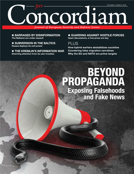 BEYOND PROPAGANDA Exposing Falsehoods and Fake News TABLE of CONTENTS Features