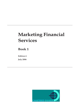 Marketing Financial Services Book 1