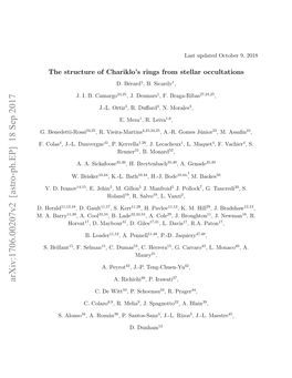 The Structure of Chariklo's Rings from Stellar Occultations