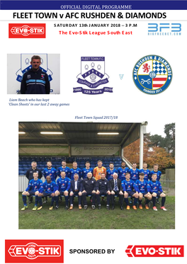 FLEET TOWN V AFC RUSHDEN & DIAMONDS