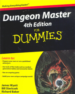 Dungeon Master 4Th Edition for Dummies