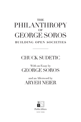 Philanthropy George Soros