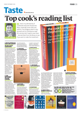 MATT PRESTON the HOME COOK @Mattscravat Taste Top Cook’S Reading List Here’S My Ultimate List of Cookbooks Everyone Should Own