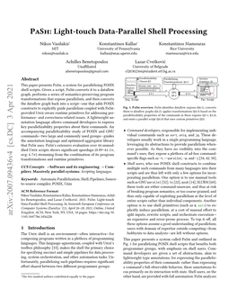 Pash: Light-Touch Data-Parallel Shell Processing