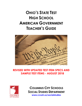 Ohio's State Test High School American Government