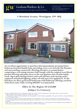 9 Moorland Avenue, Werrington, ST9 0EQ Offers in the Region of £235000