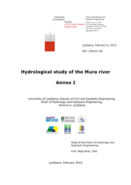Hydrological Study of the Mura River Annex I