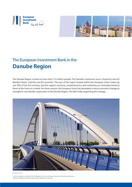 The European Investment Bank in the Danube Region