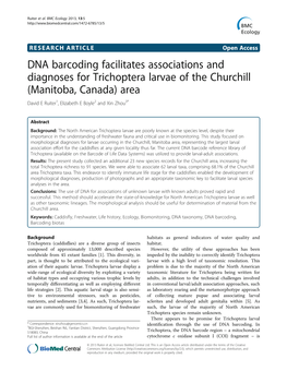 DNA Barcoding Facilitates Associations and Diagnoses For