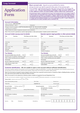 Application Form