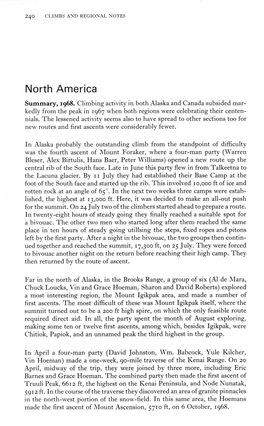 North America Summary, 1968