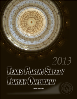 Texas Public Safety Threat Overview 2013 (PDF)