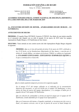 Acta Del 27 De Marzo De 2019