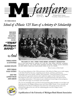 School of Music: 125 Years of Artistry & Scholarship