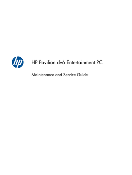 HP Pavilion Dv6 Entertainment PC