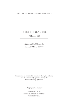 Joseph Erlanger