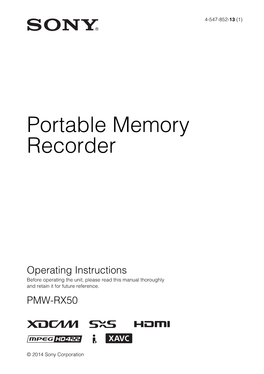 Portable Memory Recorder