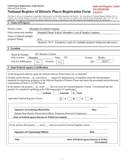 National Register of Historic Places Registration Form 4/9/2021