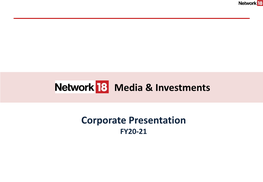 Corporate Presentation Media & Investments