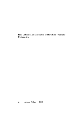 AITKEN Leonard Thesis