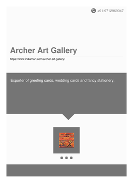 Archer Art Gallery