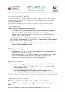 Central Coast Group PO Box 1604, Gosford NSW 2250 Austplants.Com.Au/Central-Coast