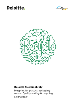 Deloitte Sustainability Blueprint for Plastics Packaging Waste: Quality Sorting & Recycling Final Report