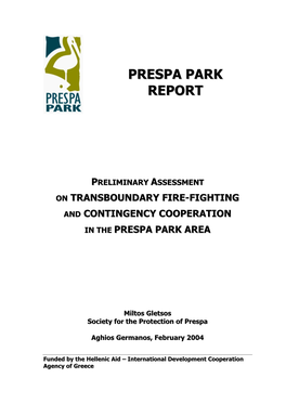 Prespa Park Report