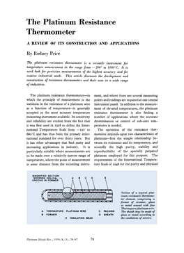 The Platinum Resistance Thermometer