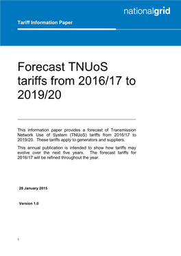 Forecast from 2016-17 to 2019-20