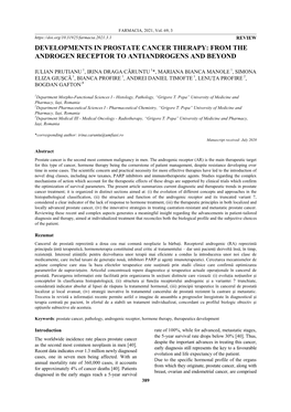 Developments in Prostate Cancer Therapy: from the Androgen Receptor to Antiandrogens and Beyond