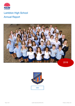 2018 Lambton High School Annual Report