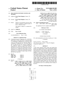 (12) United States Patent (10) Patent No.: US 9,460,110 B2 Klughart (45) Date of Patent: *Oct