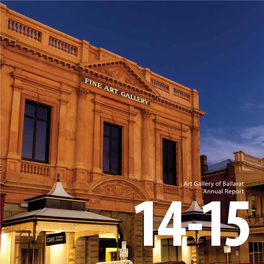14-15Art Gallery of Ballarat Annual Report
