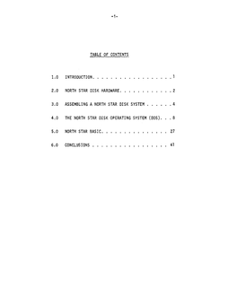 North Star Disk System Overview