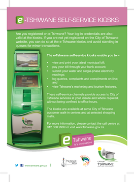 E-Tshwane Self Serive Kiosk 2