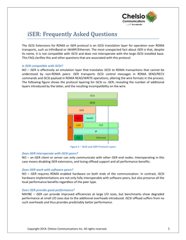 Iser: Frequently Asked Questions