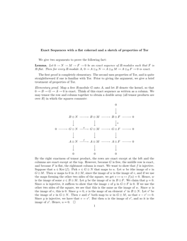 Exact Sequences with a Flat Cokernel and A