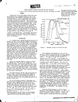 LITHIUM DROPLET DIVERTOR COLLECTOR for IONS and HEAT* by Acceptance of This Article, the M