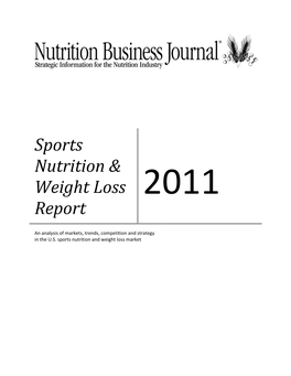 Sports Nutrition & Weight Loss Report