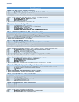 Africa Summit Panels.Xlsx