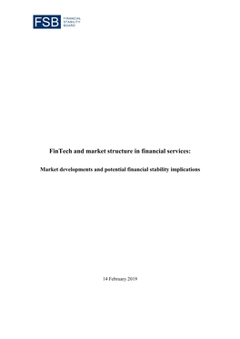 Fintech and Market Structure in Financial Services
