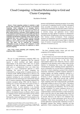 Cloud Computing: a Detailed Relationship to Grid and Cluster Computing