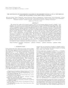 The Abundance of Star-Forming Galaxies in the Redshift Range 8.5 to 12