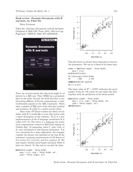 Dynamic Documents with R and Knitr, by Yihui Xie 116 Tugboat, Volume 35 (2014), No