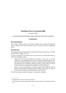 Maritime Powers Extension Bill
