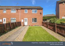 Chapel Place | Seaton Burn | Newcastle Upon Tyne | NE13 6EX £650 Per Calendar Month 3 1 1