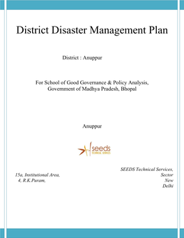 District Disaster Management Plan